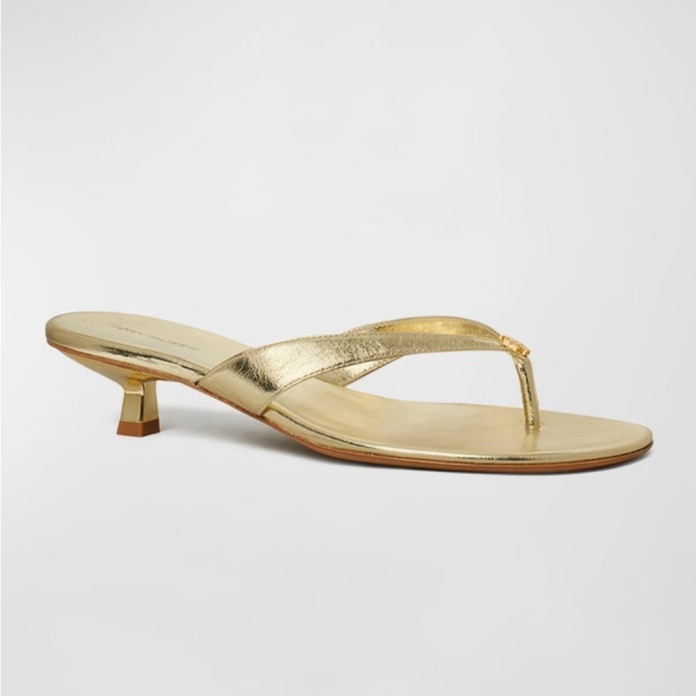 Tory Burch
Capri Metallic Kitten-Heel Thong Sandals - Picture 2 of 4